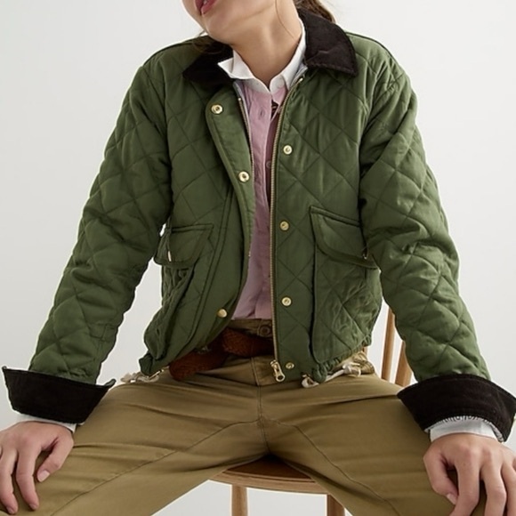 J. Crew Limited-edition cropped quilted Barn Jacket XXL new - Picture 3 of 11